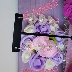 Aretes 14k gold Plated de corazón